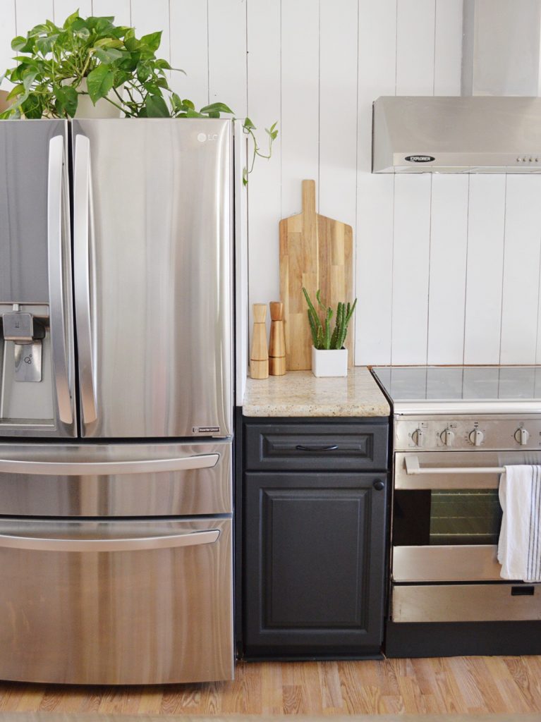 Kristin Dion Kitchen Remodel After Photo Plank Wall