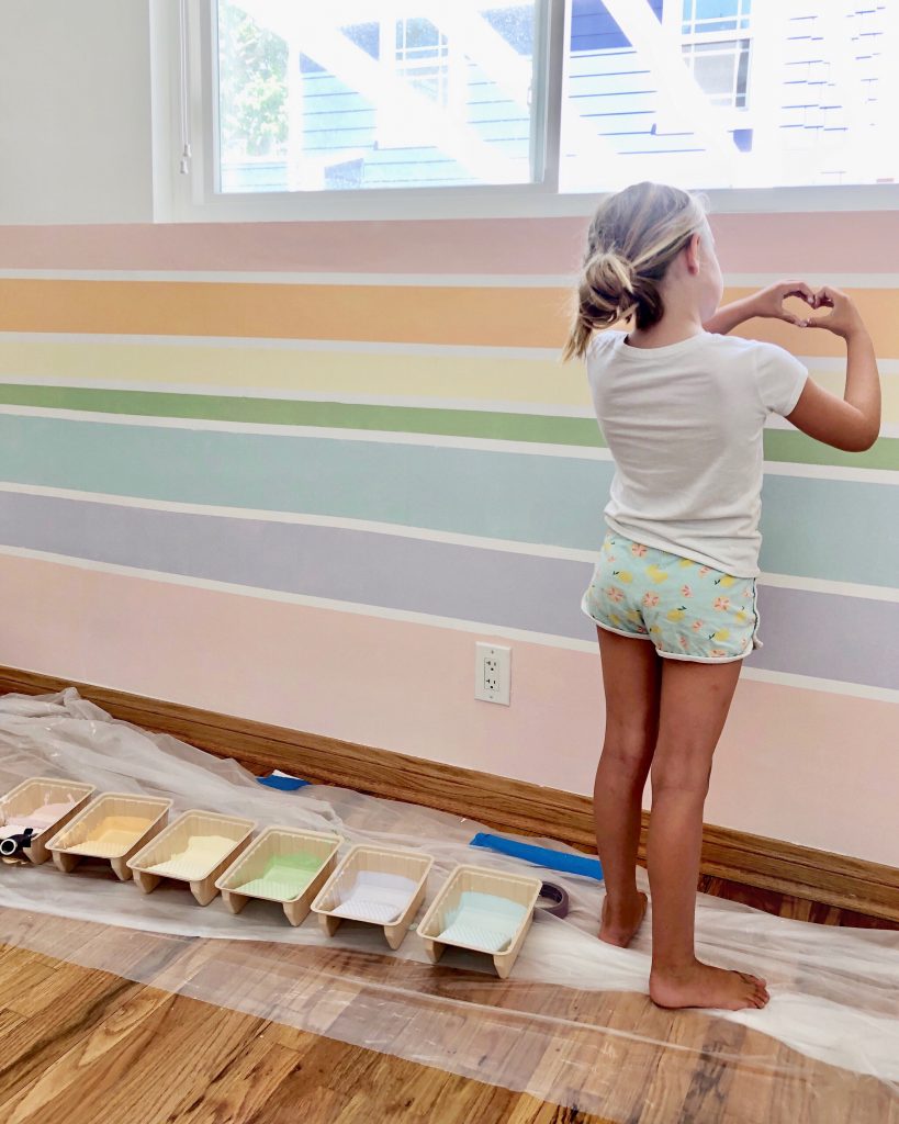 Rainbow Wall DIY | Kristin Dion Design