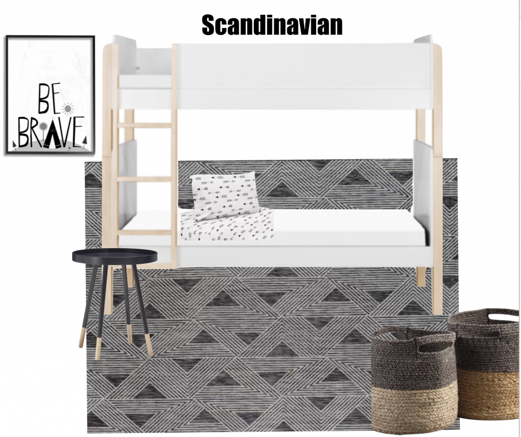 Scandinavian Inspired Boys Bedroom 