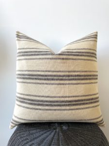 black stripe grain sack