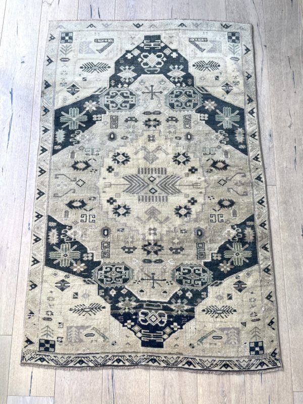 blue vintage rug