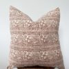 gorgeous cotton batik rust pillow cover