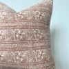 gorgeous cotton batik rust pillow cover