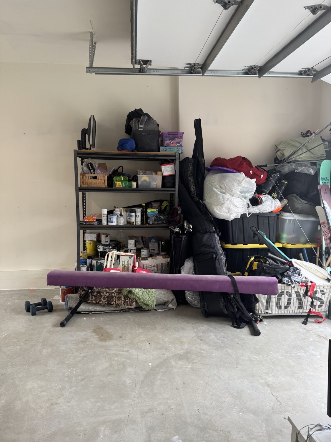 my cluttered garage 